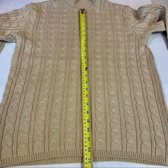 ST. John sportswear gold cable knit sweater size P - Picture 7 of 11